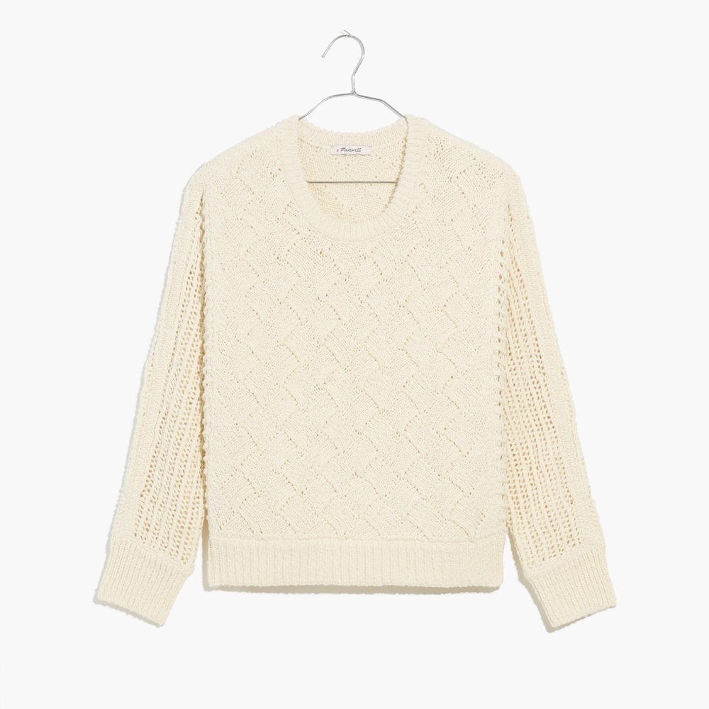 Madewell Macomb Open-Stitch Sweater